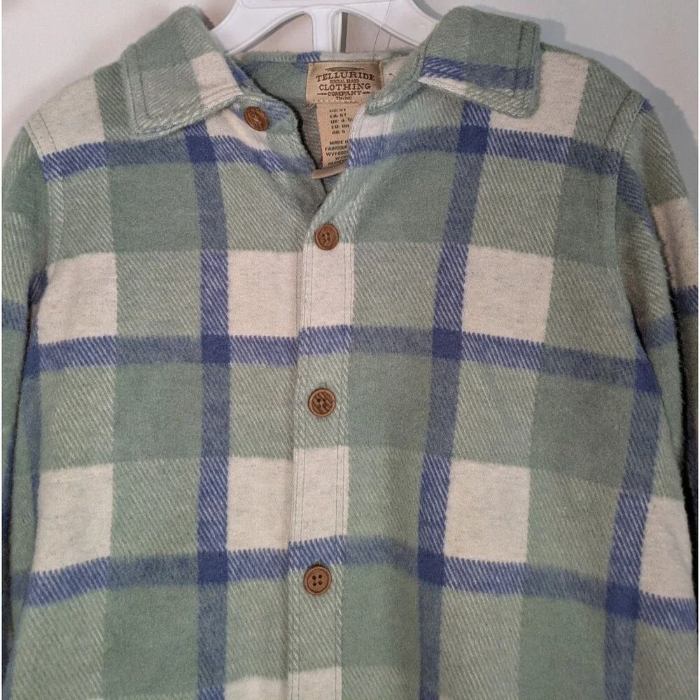 Telluride Matching Set Boy's 5T Fleece Button Down Tshirt Sweatpants 3 Piece Set